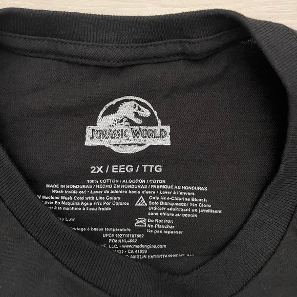 Men’s Jurassic Park T-Shirt size XXL - Picture 2 of 3